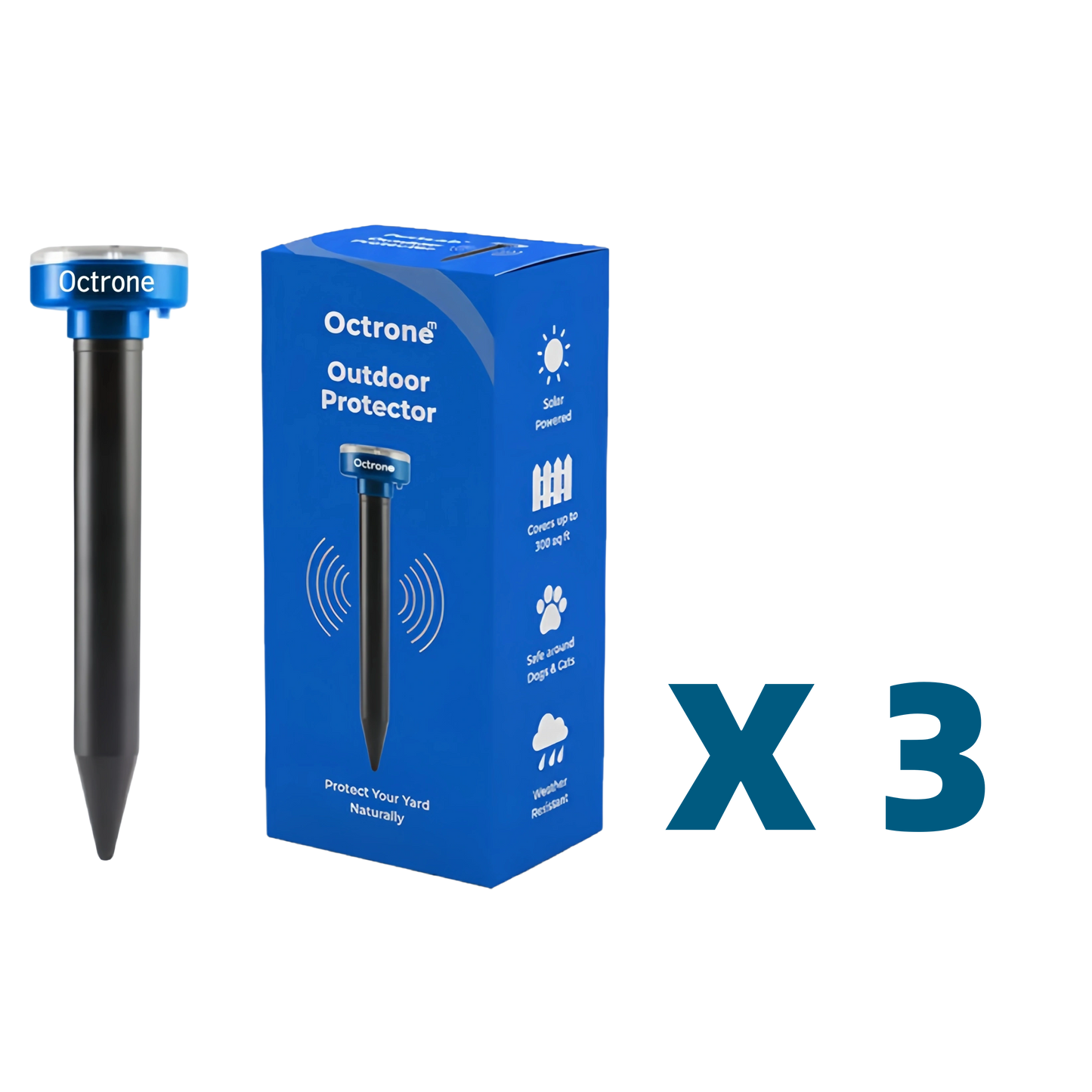 Outdoor Protector - Banish Moles,Voles, Snakes, Rodents and Other Pests For Good