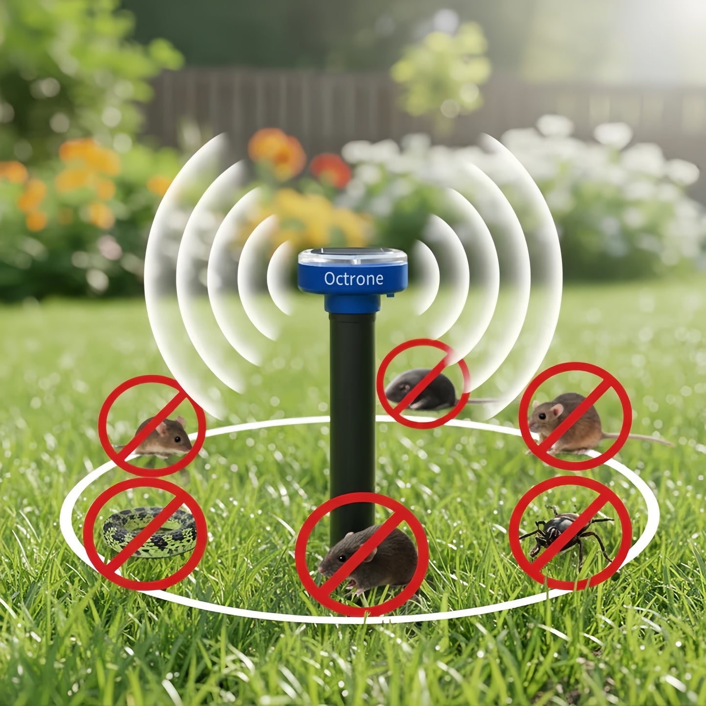 Outdoor Protector - Banish Moles,Voles, Snakes, Rodents and Other Pests For Good