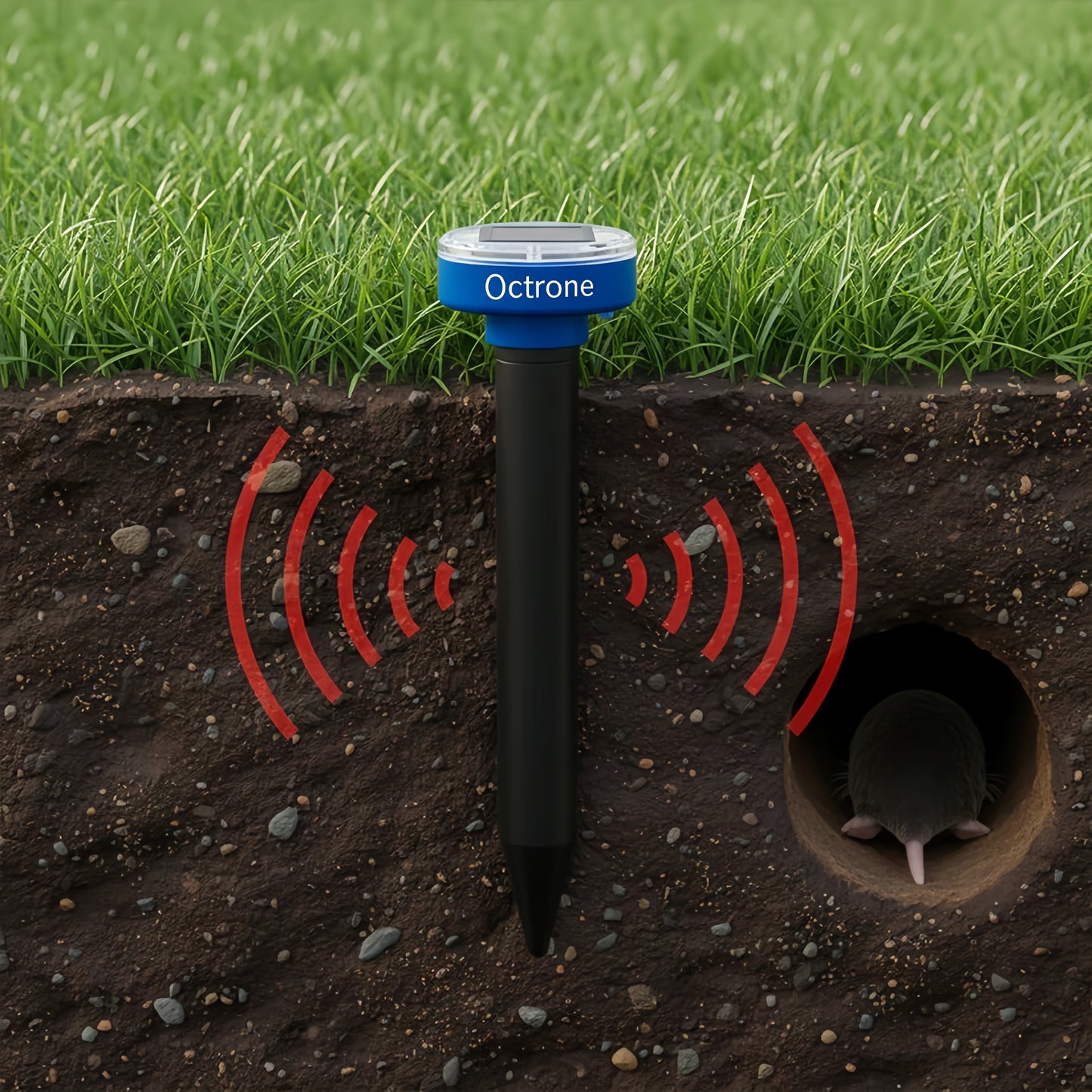 Outdoor Protector - Banish Moles,Voles, Snakes, Rodents and Other Pests For Good