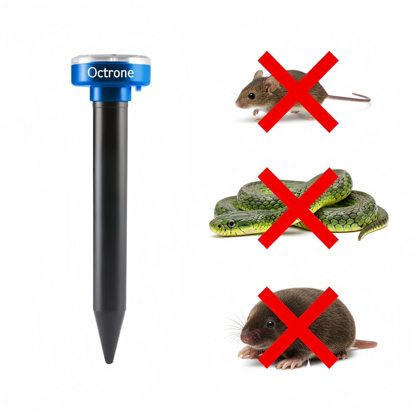 Outdoor Protector - Banish Moles,Voles, Snakes, Rodents and Other Pests For Good