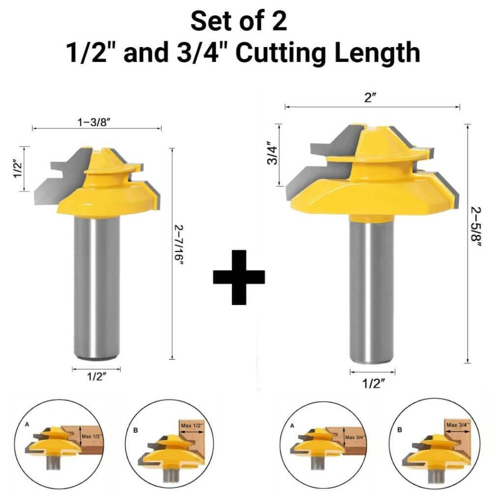 Set of 2 - 1/2