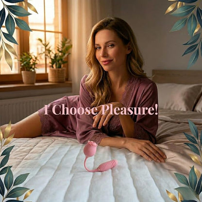 🌹 APP-Control Rose Vibrator  📱 Smart APP Control 💨 Powerful Clitoral Suction 💖 G-Spot Thrusting Stimulation 🔟 10 Exciting Modes