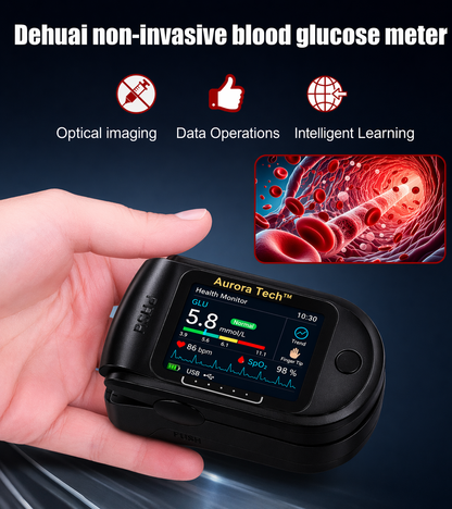 Aurora Tech™ Non-Invasive Blood Glucose Monitor | High-Precision 99.9% Accuracy | TGA Certified