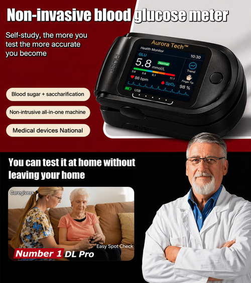Aurora Tech™ Non-Invasive Blood Glucose Monitor | High-Precision 99.9% Accuracy | TGA Certified