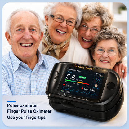 Aurora Tech™ Non-Invasive Blood Glucose Monitor | High-Precision 99.9% Accuracy | TGA Certified