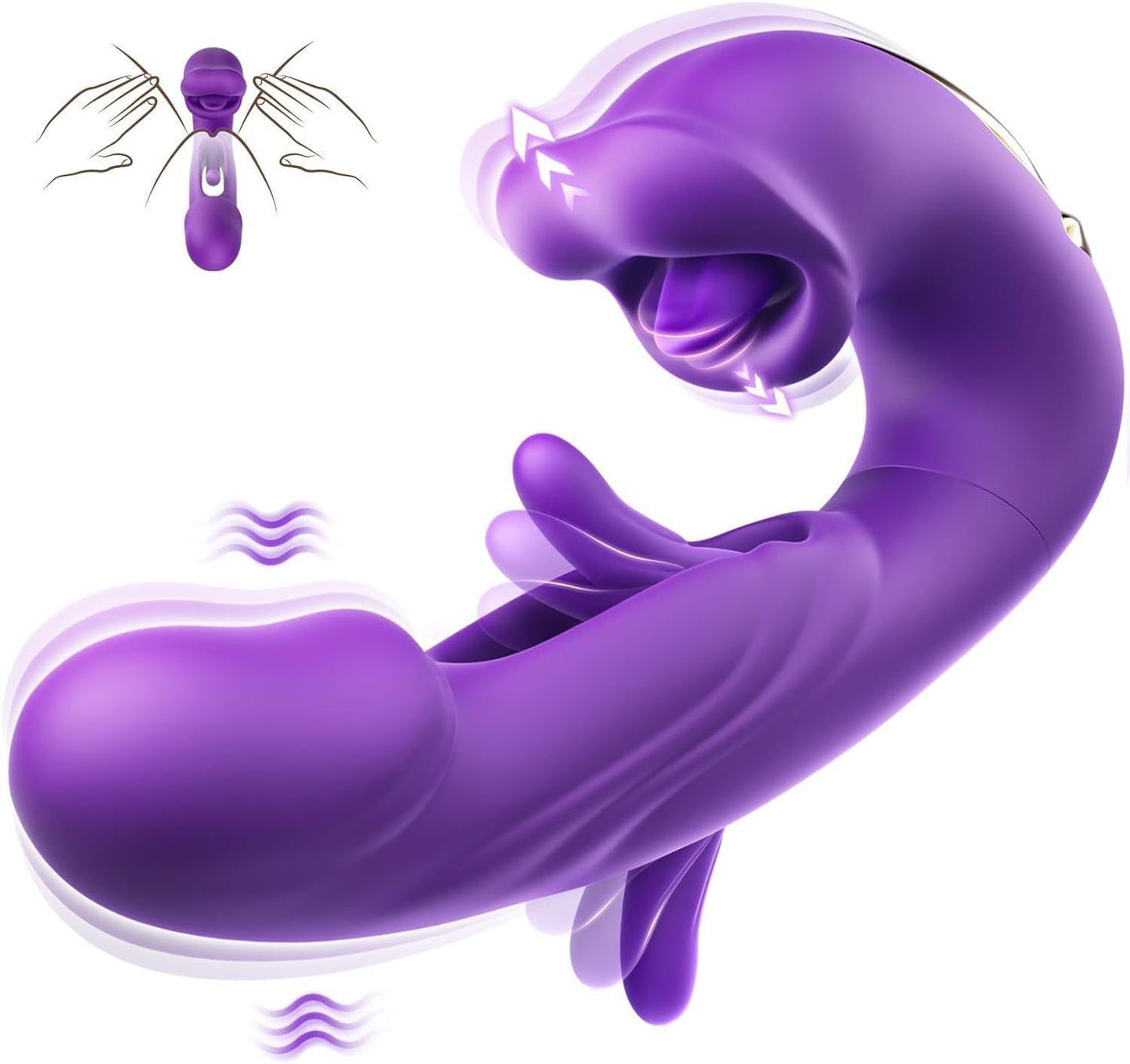 🌹[First 100 Orders Daily Get FREE Exclusive Ritual Set!] 🆕2026 Ultimate G-Spot Vibrator (7 Slapping & 5 Licking Modes)