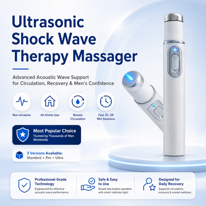 Shockwave Therapy Device ——  Restore Blood Flow • Relieve Pain • Support Men's Performance