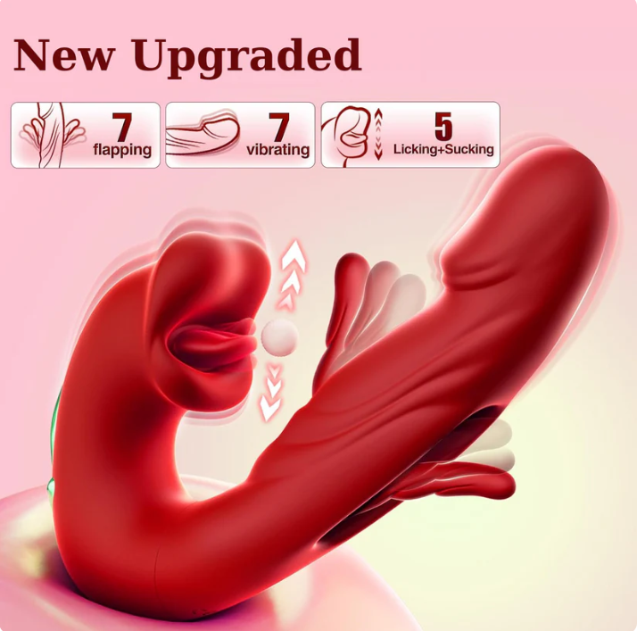 🌹[First 100 Orders Daily Get FREE Exclusive Ritual Set!] 🆕2026 Ultimate G-Spot Vibrator (7 Slapping & 5 Licking Modes)