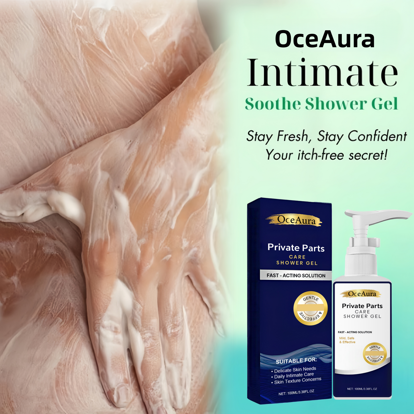 OceAura® Intimate Soothe Genital Warts Shower Gel